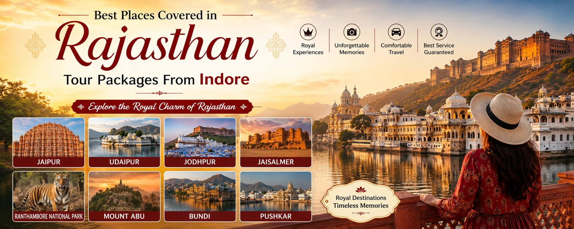 Rajasthan Tour Packages From Indore Route Map
