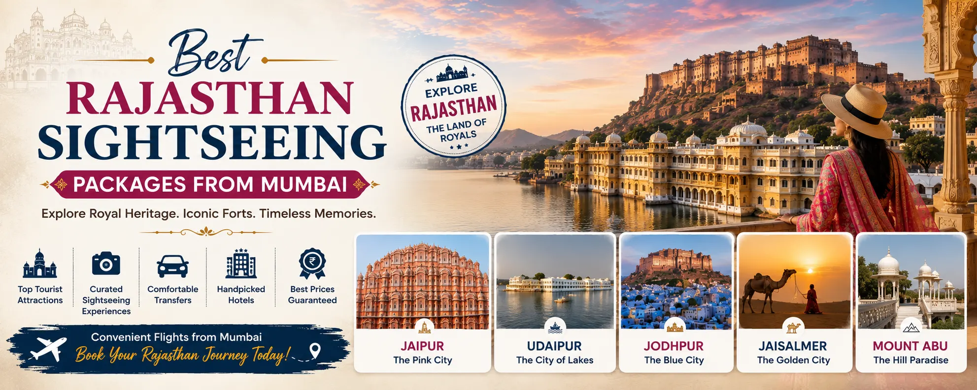 Best Rajasthan Sightseeing Packages From Mumbai