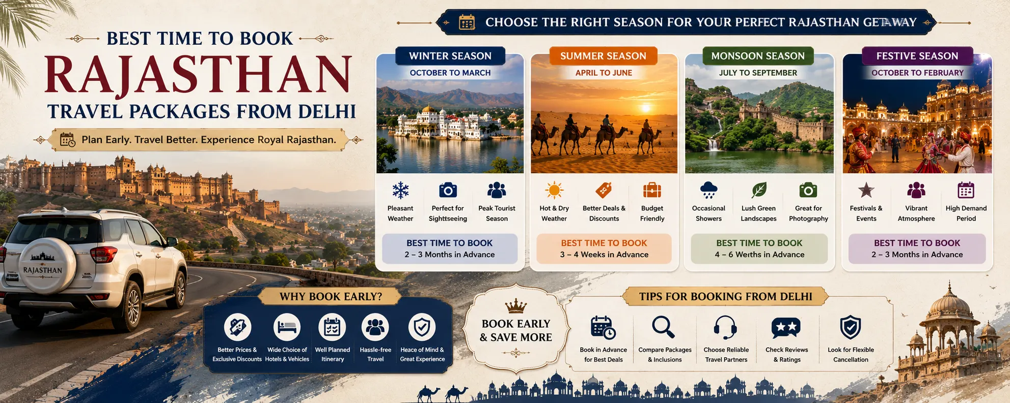 Best Time to Visit Rajasthan from Delhi
