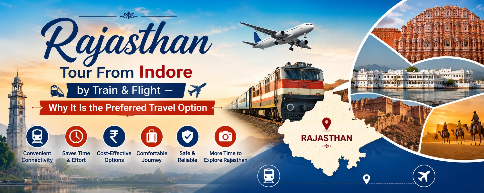 Rajasthan Tour Packages From Indore Route Map