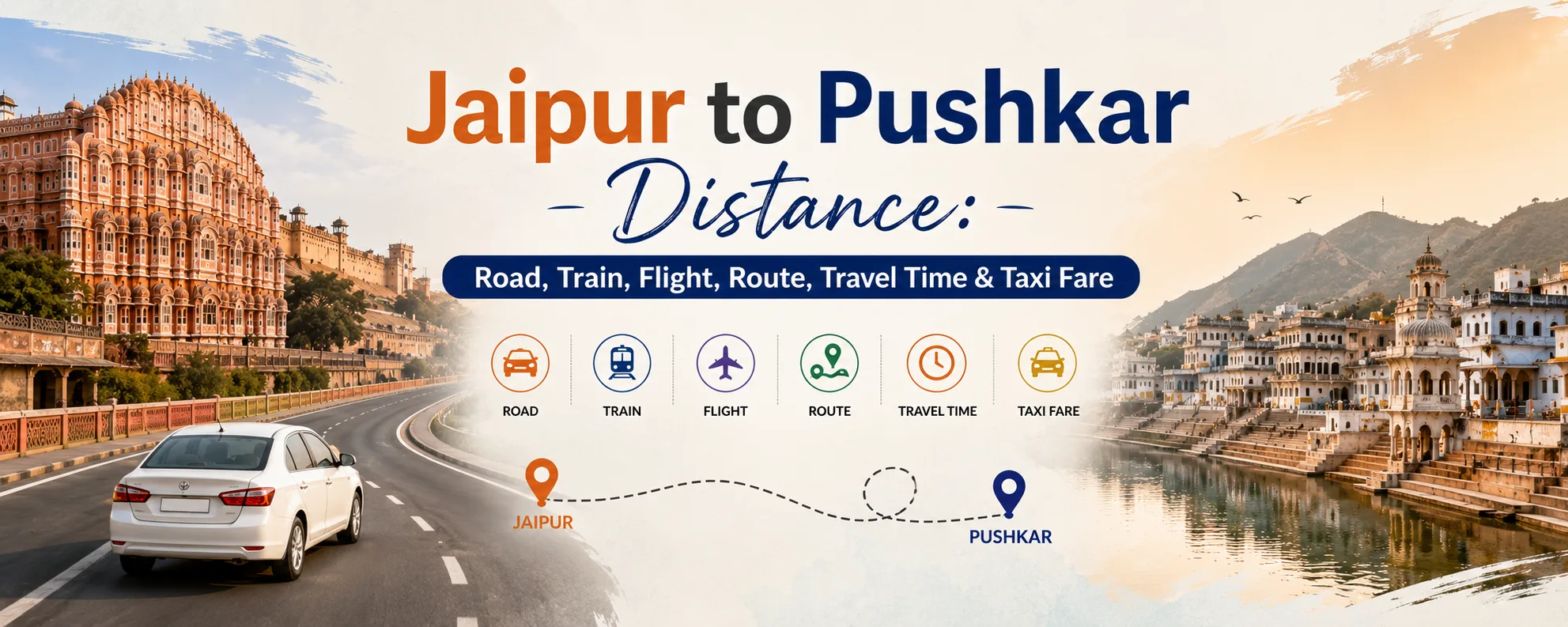 Jaipur to Pushkar Distance