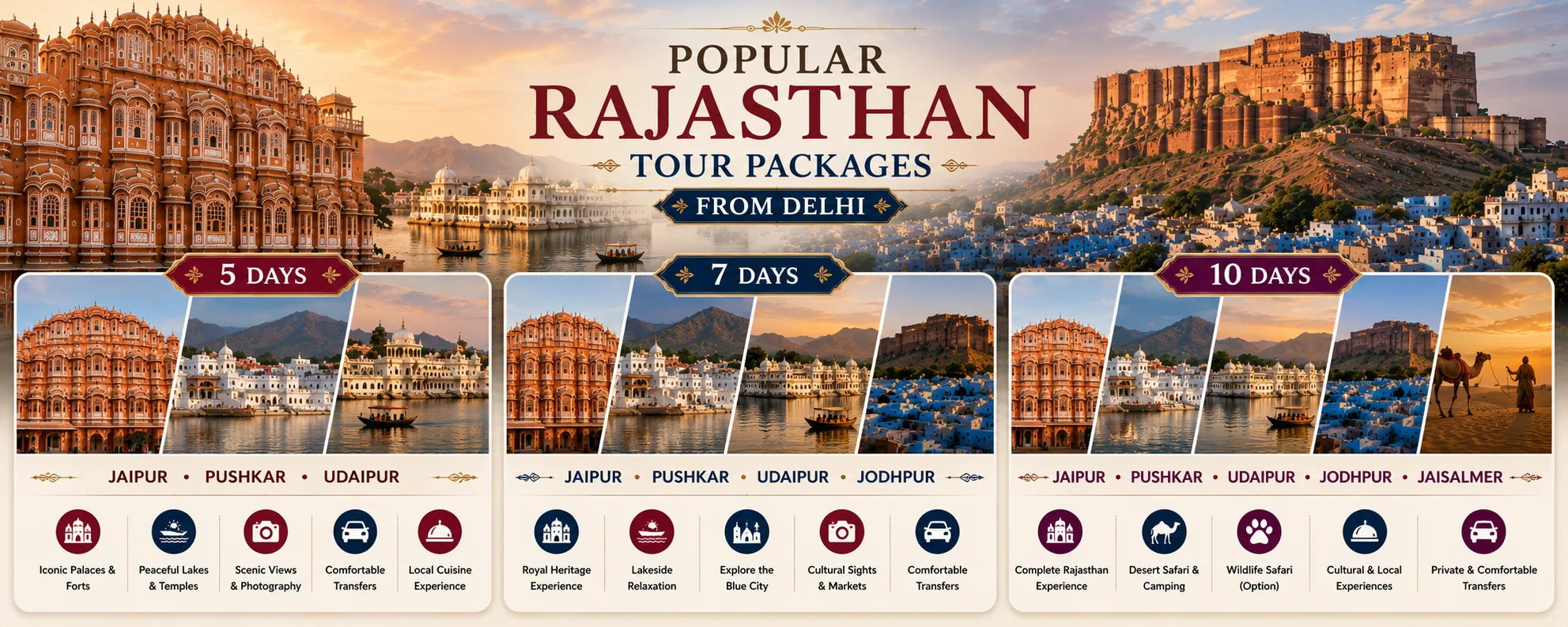 Popular Rajasthan Tour Packages From Delhi