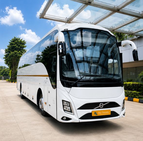 Jaipur Volvo bus rental interior seating