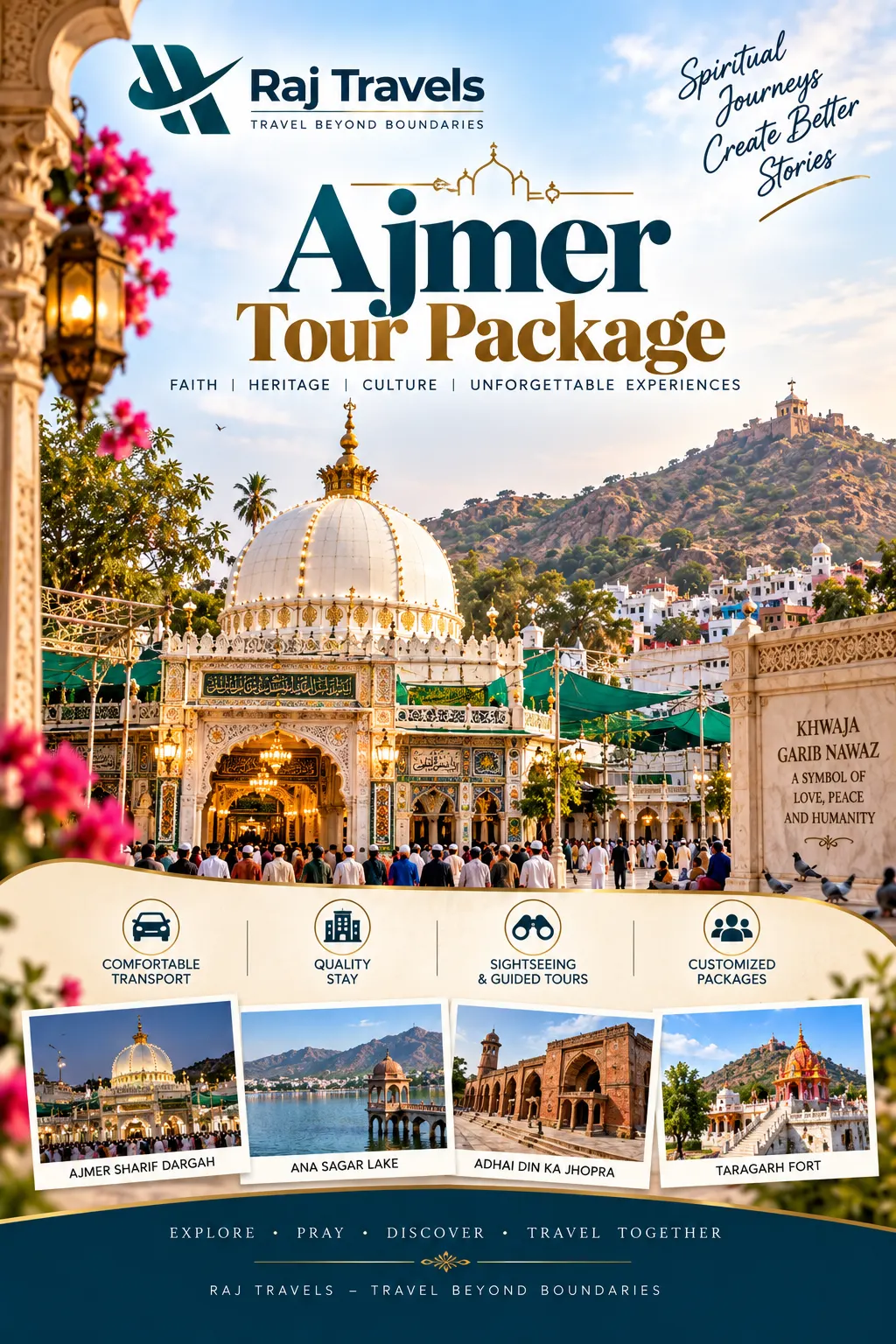 Ajmer Darshan Taxi from Jaipur