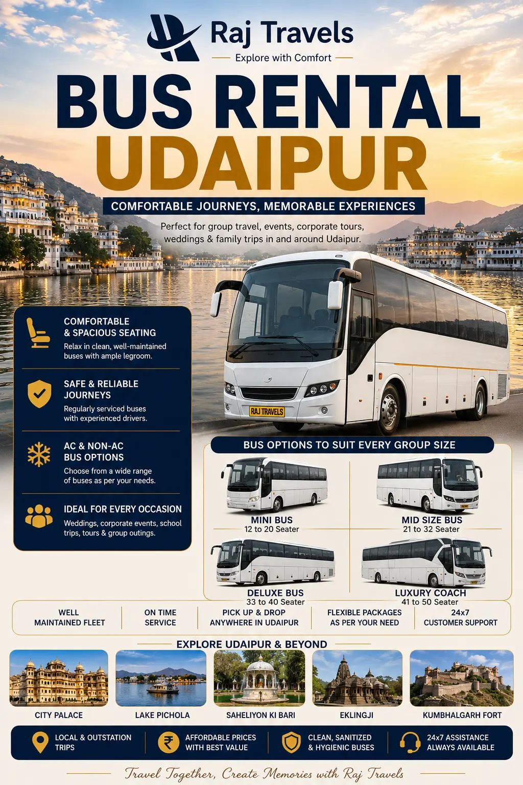 Bus Rental Udaipur