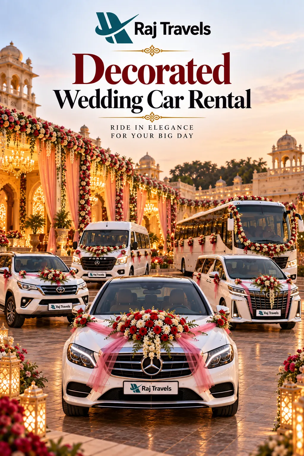 Decorated Wedding Car Rental in Jaipur