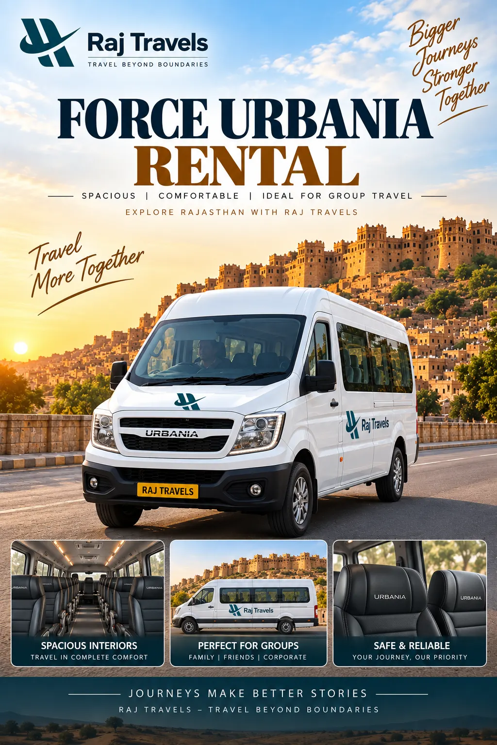 Force Urbania Rental for Pilgrimage Tour