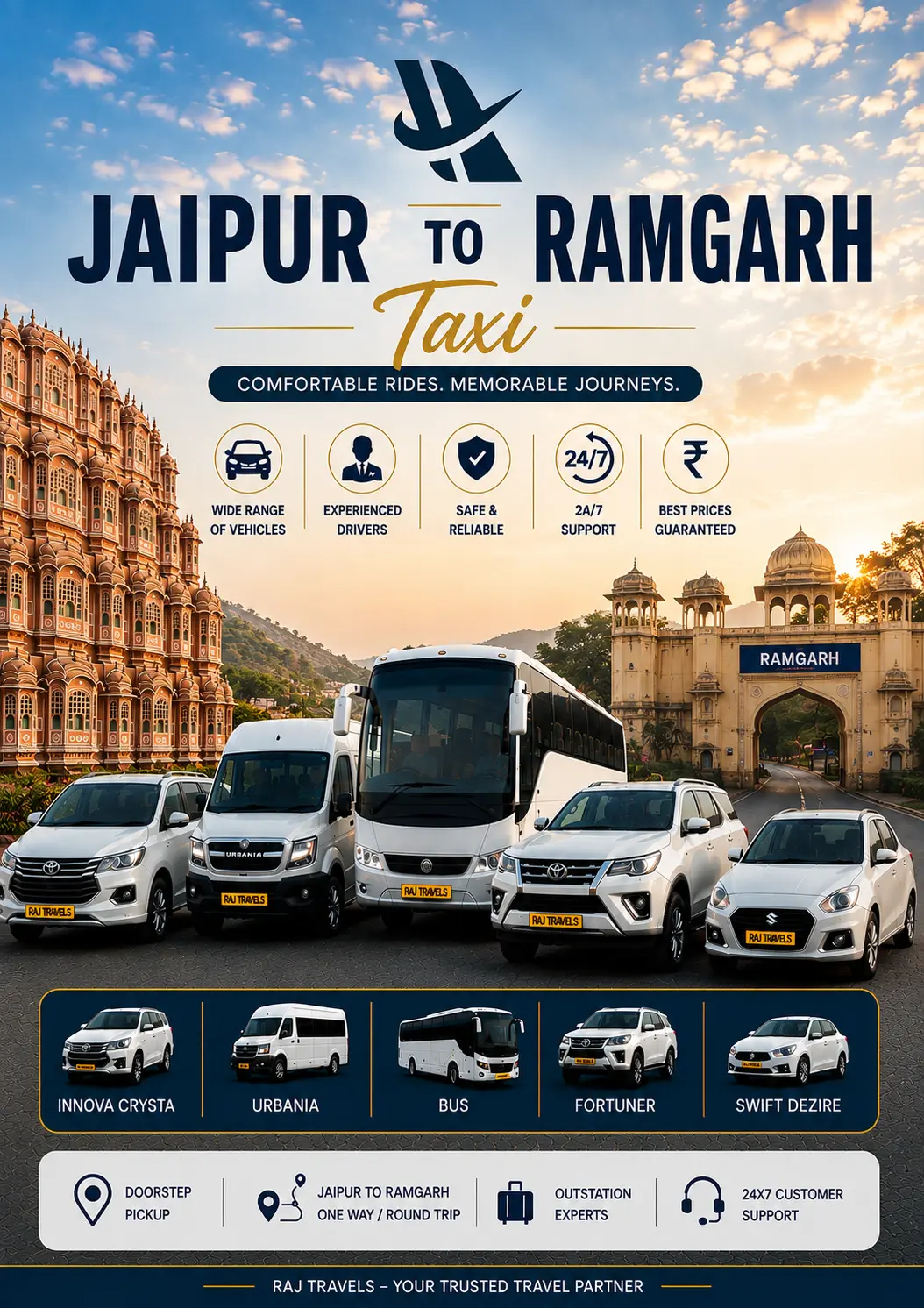 Jaipur to Ramgarh Taxi Service