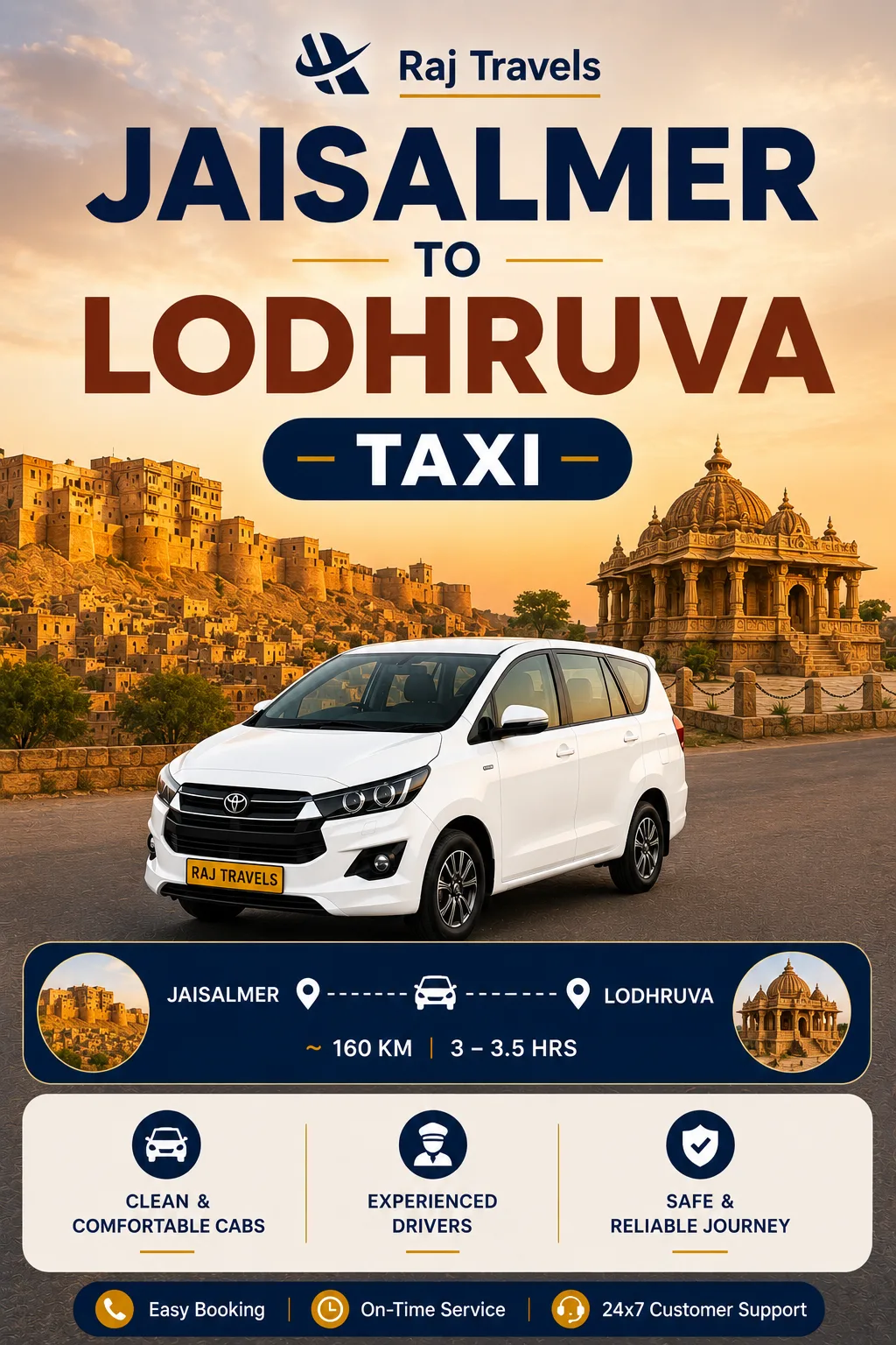 Jaisalmer to Lodhruva Taxi