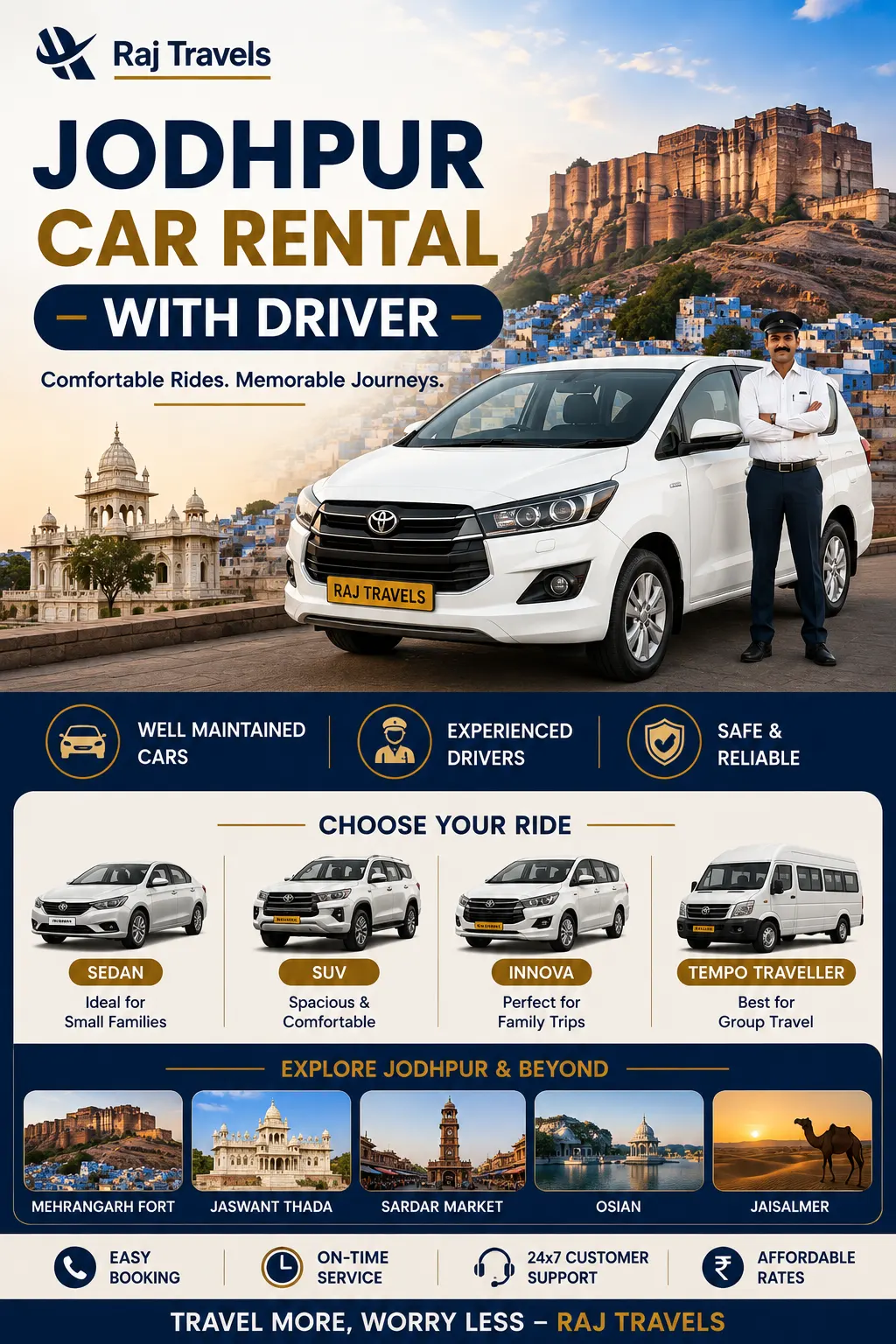 Jodhpur Car Rental with Driver