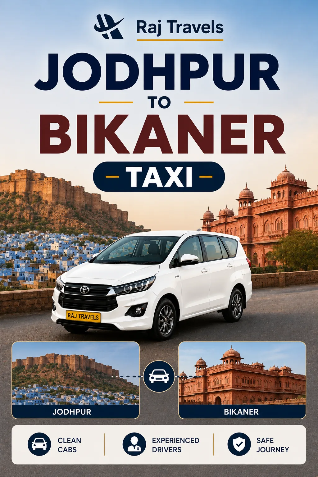 Jodhpur to Bikaner Taxi