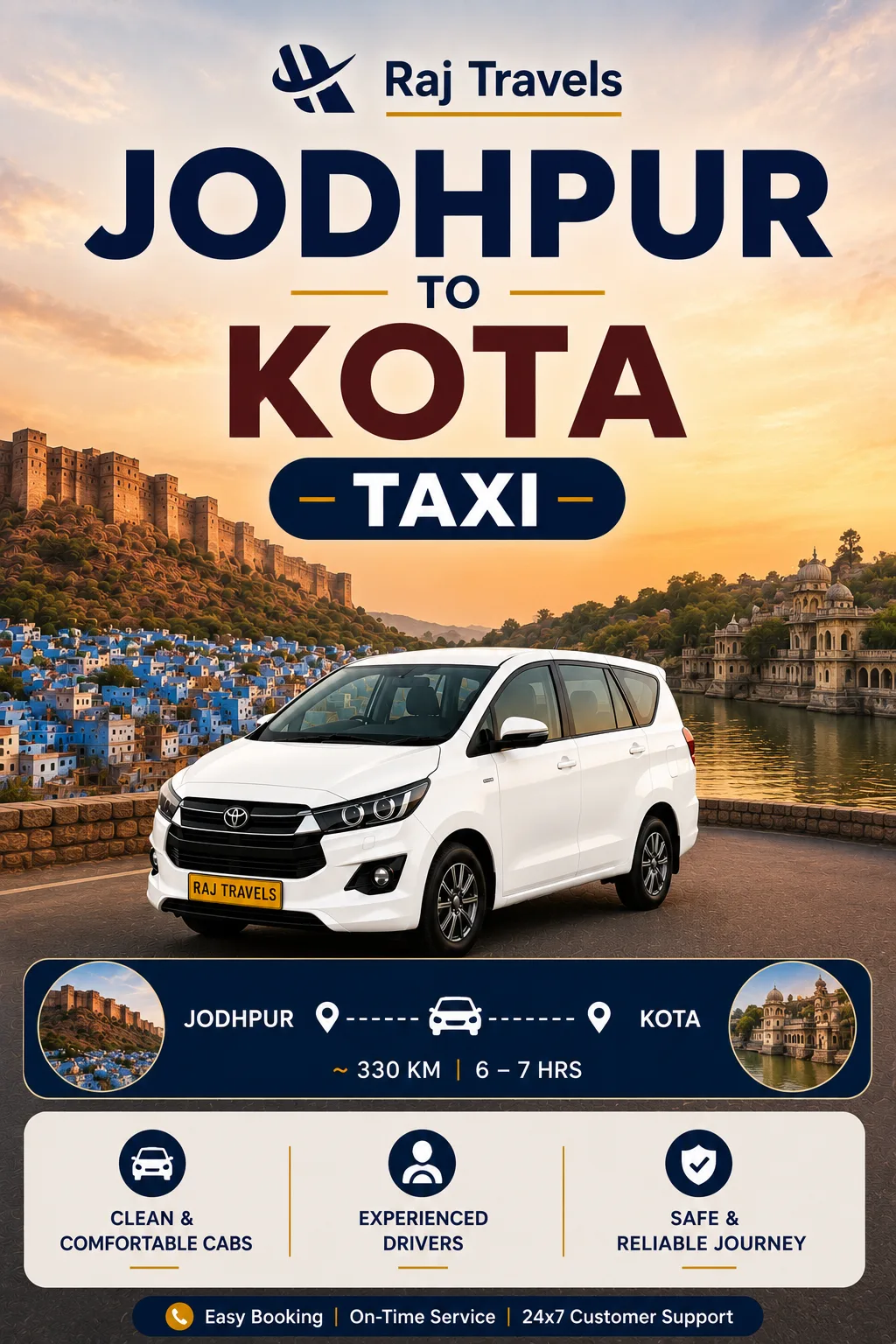 Jodhpur to Kota Taxi
