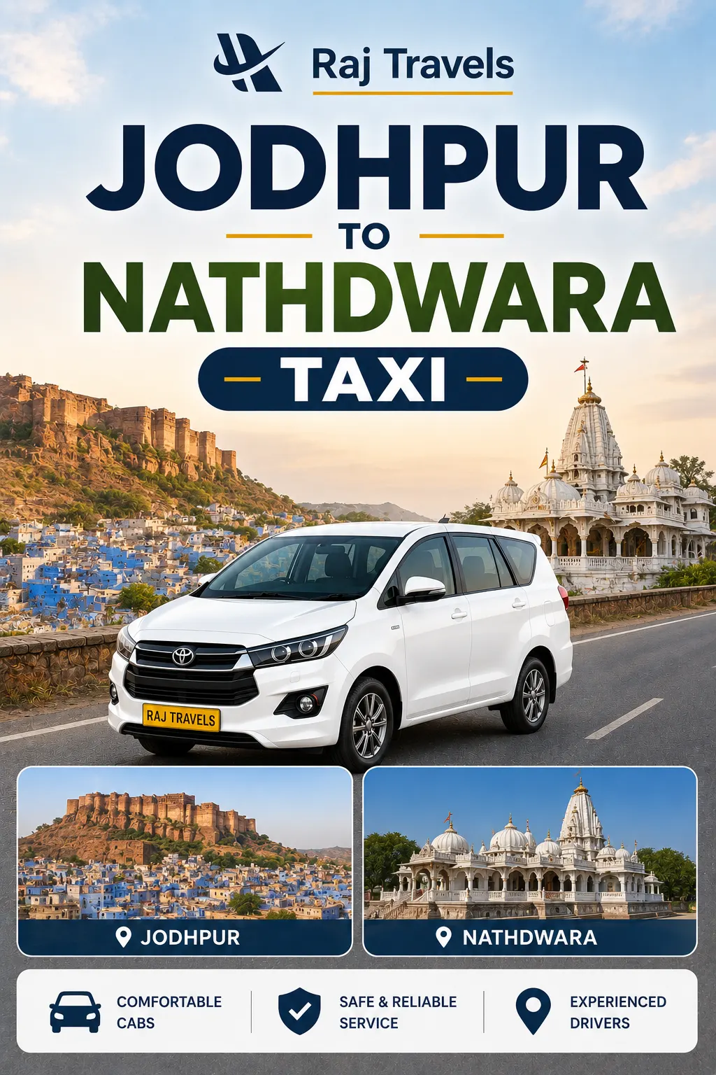 Jodhpur to Nathdwara Taxi