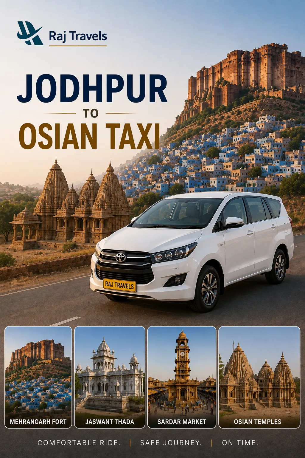 Jodhpur to Osian Taxi
