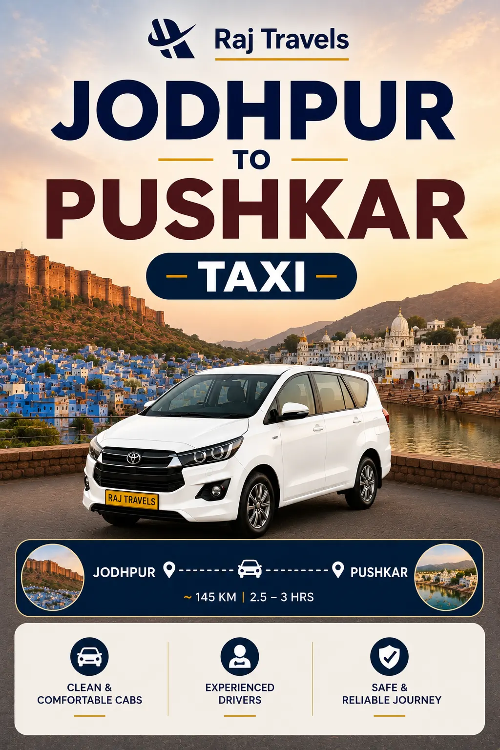 Jodhpur to Pushkar Taxi