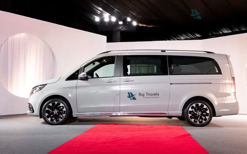 Jaipur Mercedes V Class rental chauffeur driven luxury van Jaipur