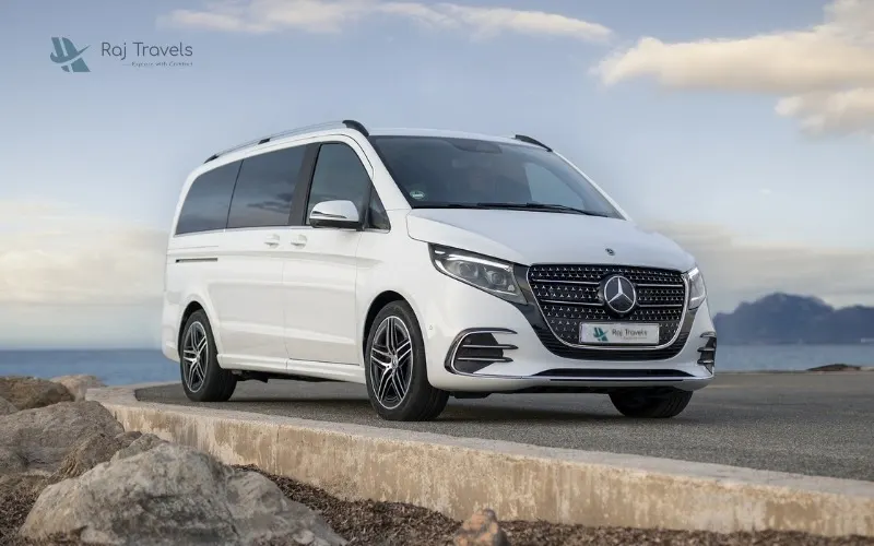 Hire Mercedes V Class in Jaipur premium luxury car rental Jaipur