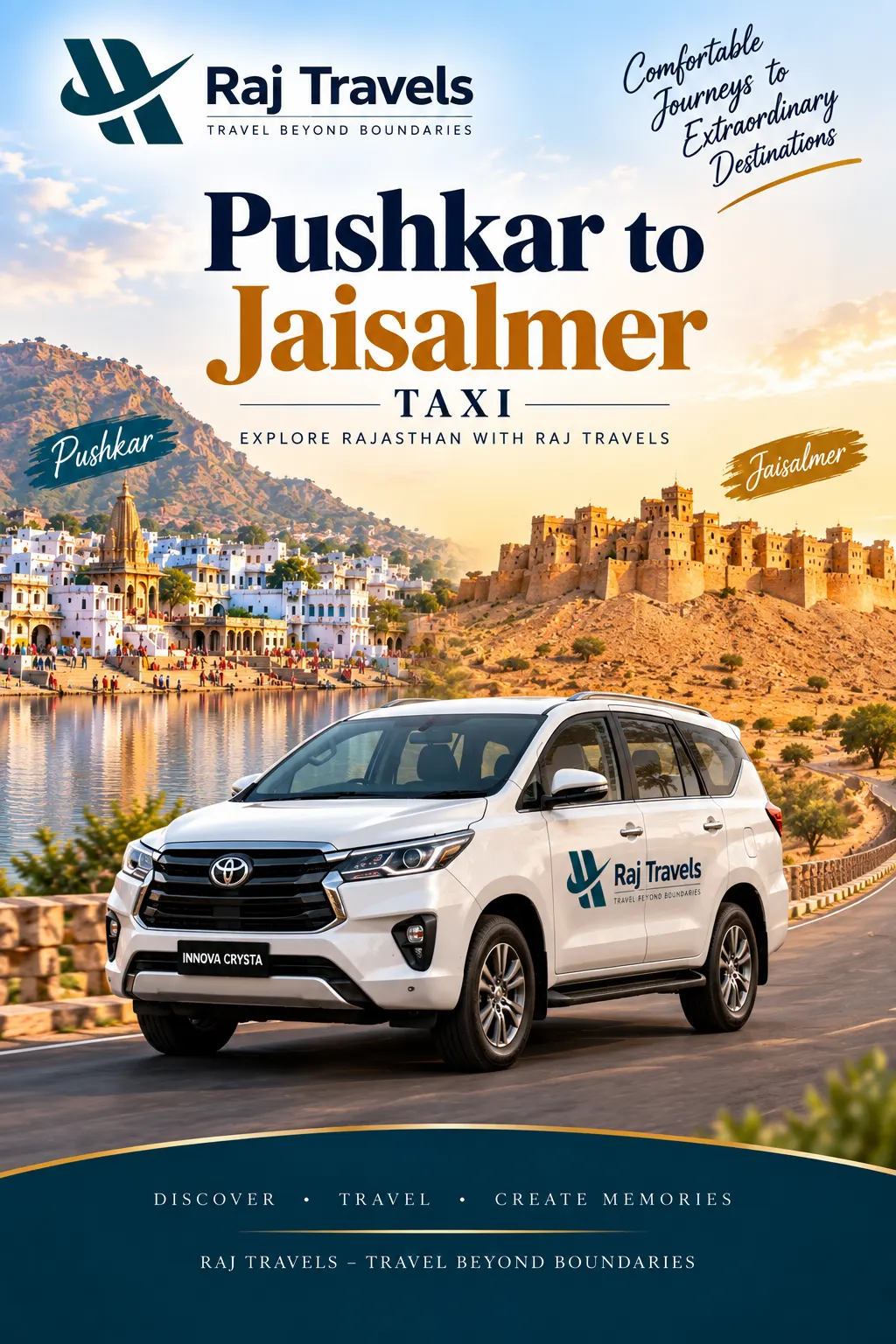 Pushkar to Jaisalmer Taxi