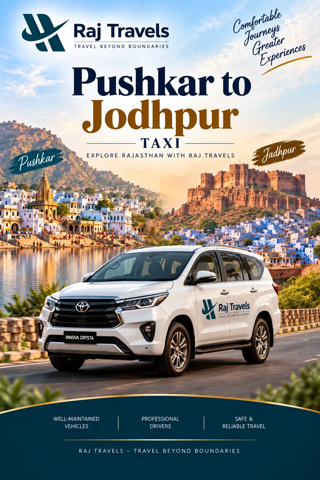Pushkar to Jodhpur Taxi