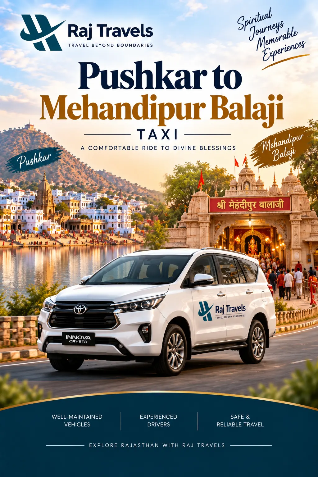 Pushkar to Mehandipur Balaji Taxi
