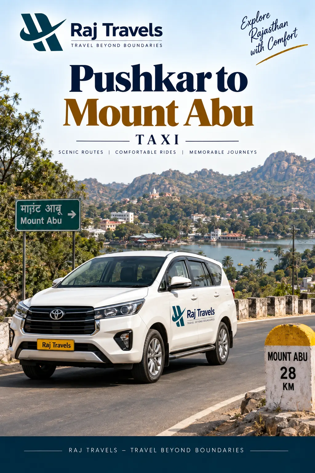 Pushkar to Mount Abu Taxi