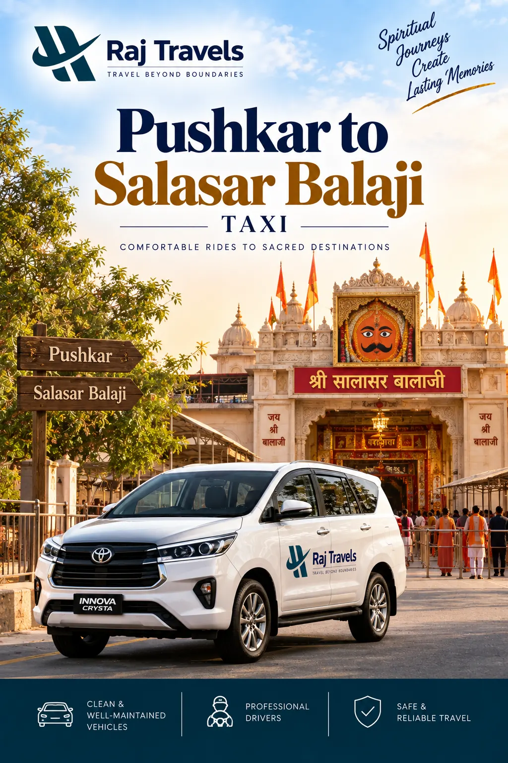 Pushkar to Salasar Balaji Taxi