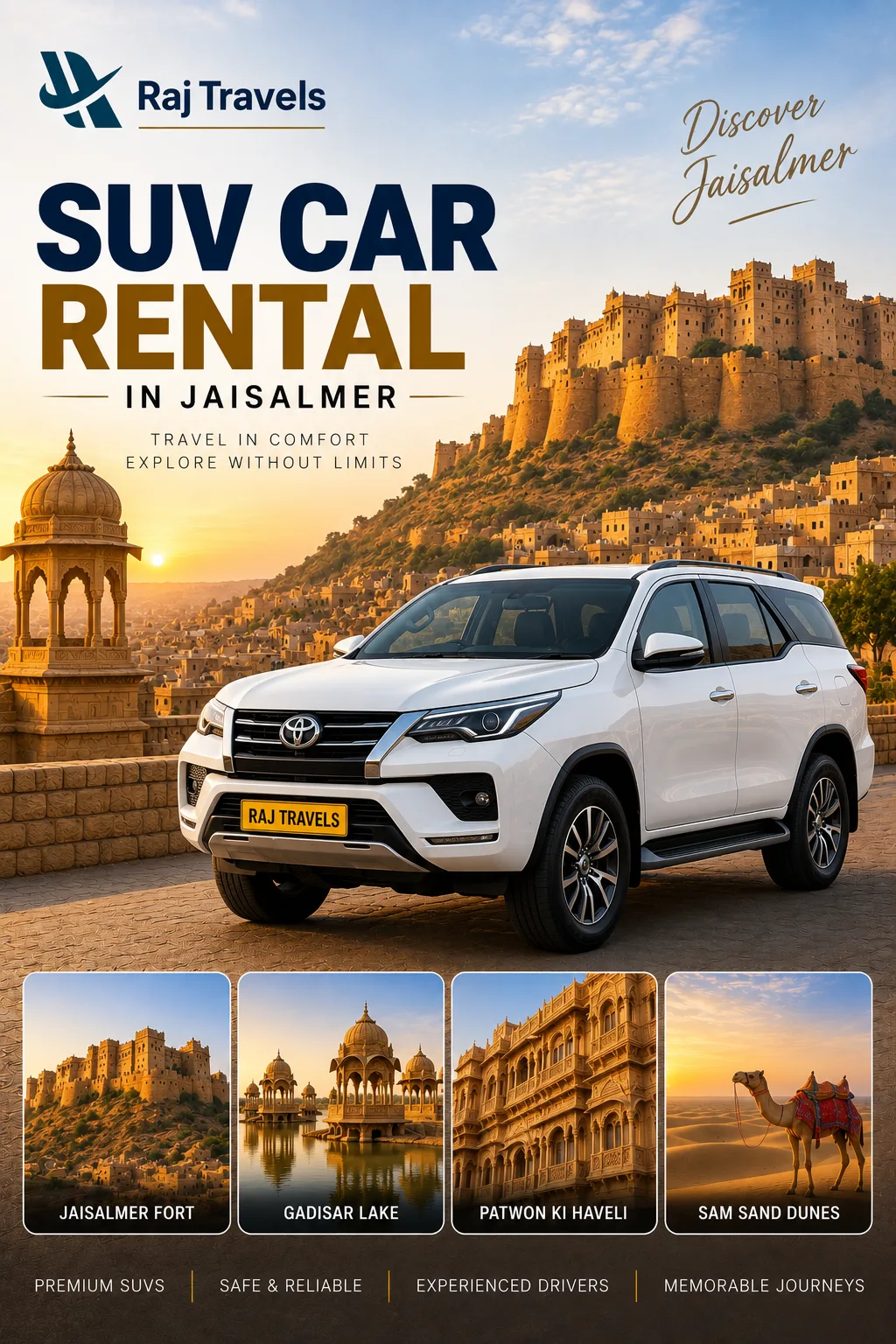 SUV Car Rental in Jaisalmer