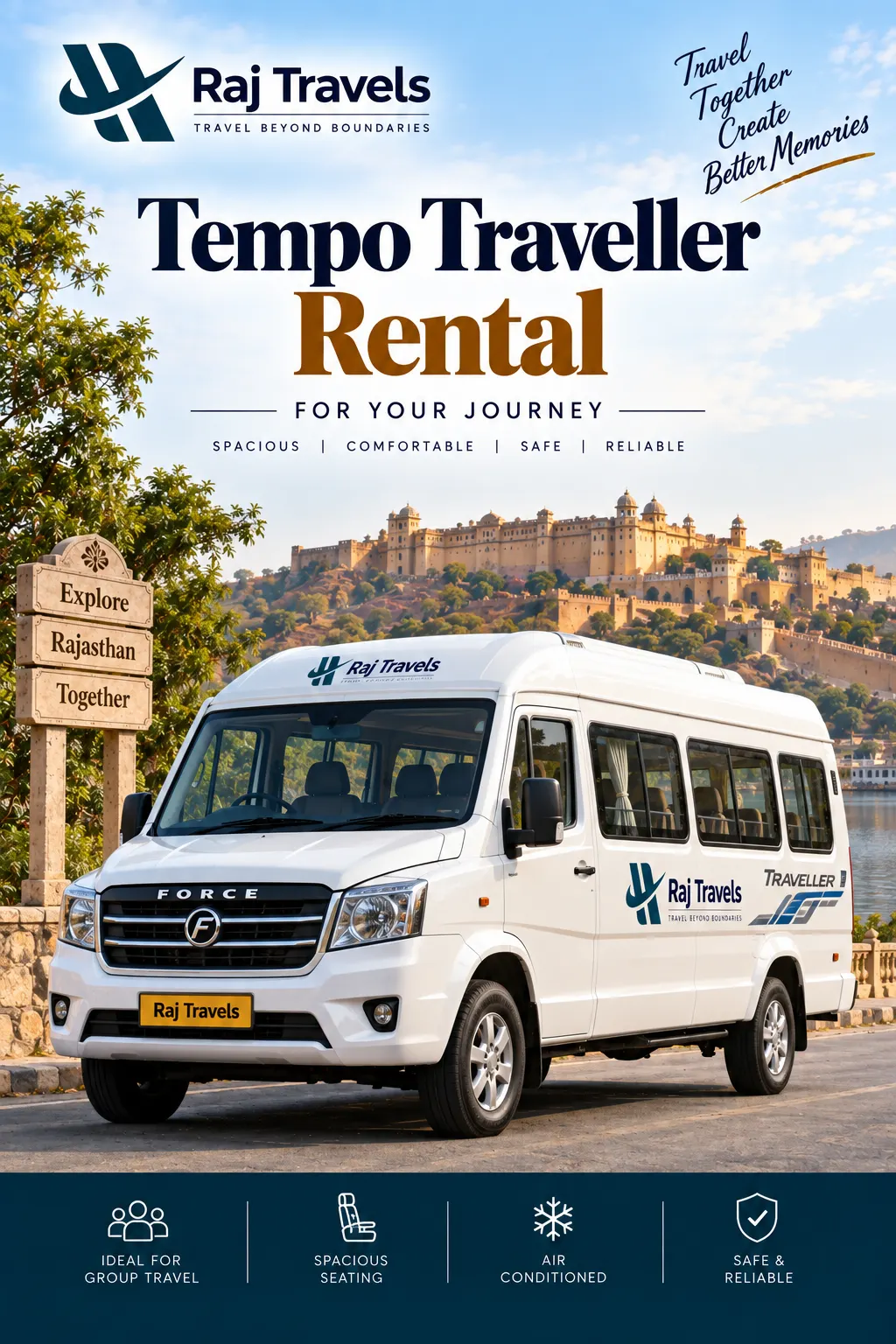 Tempo Traveller Rental in Mandawa