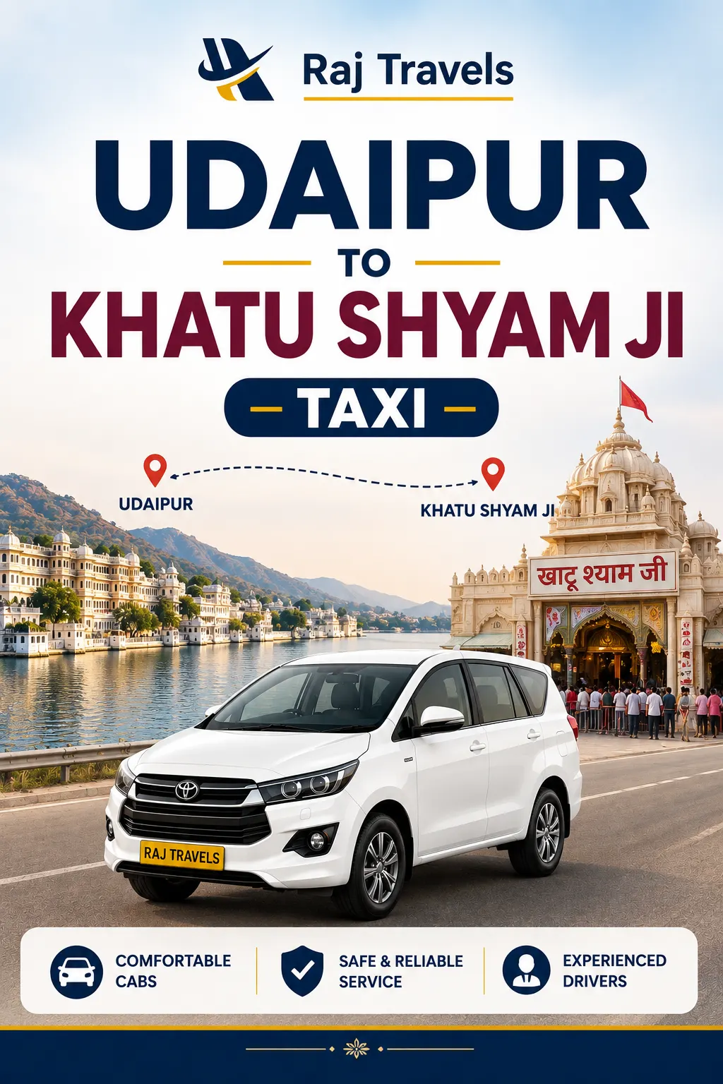 Udaipur to Khatu Shyam Ji Taxi