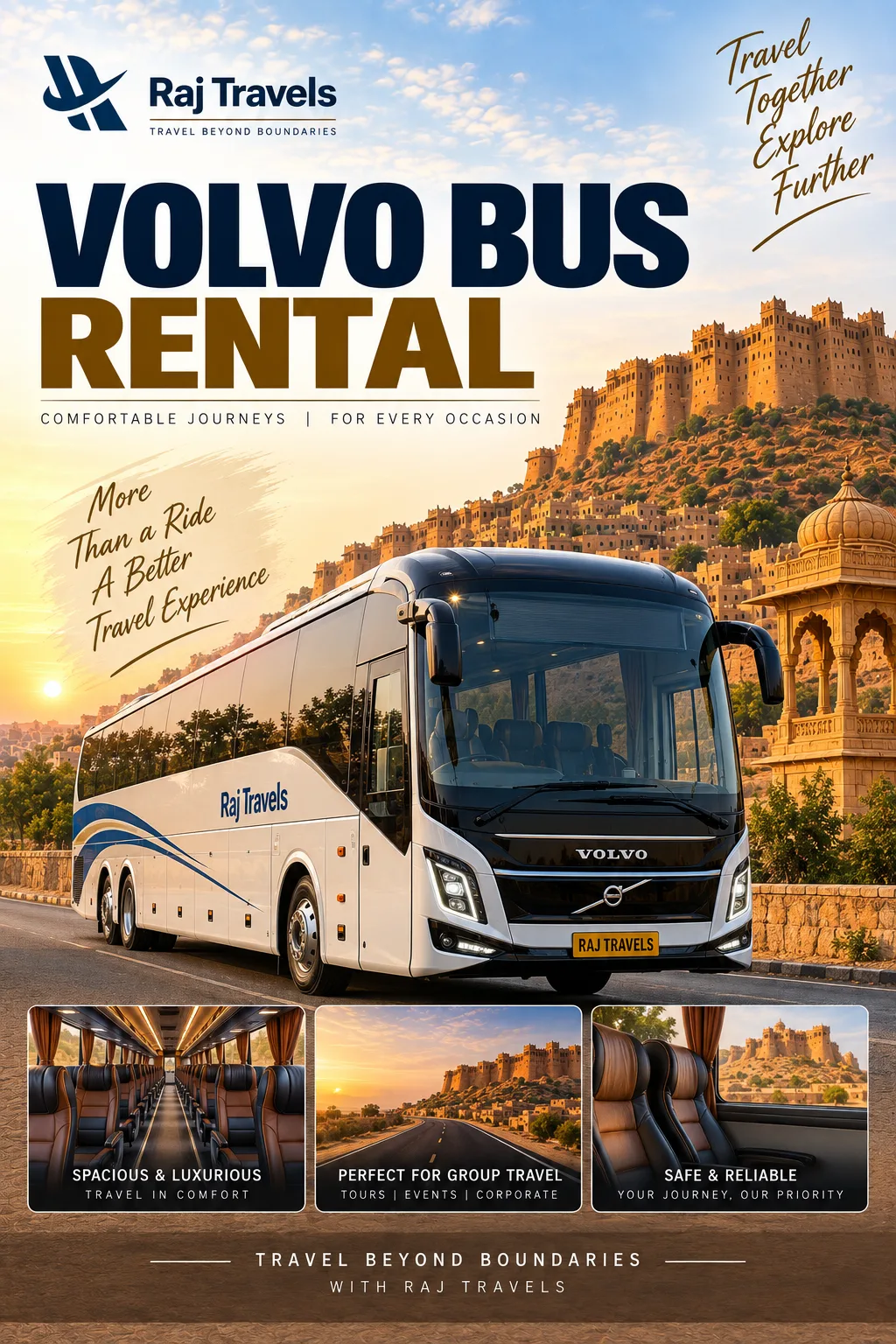 Volvo Bus Rental in Pushkar