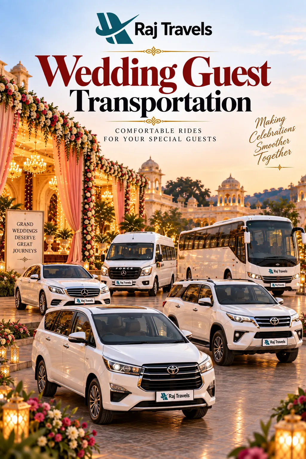 Wedding Guest Transportation in Pushkar