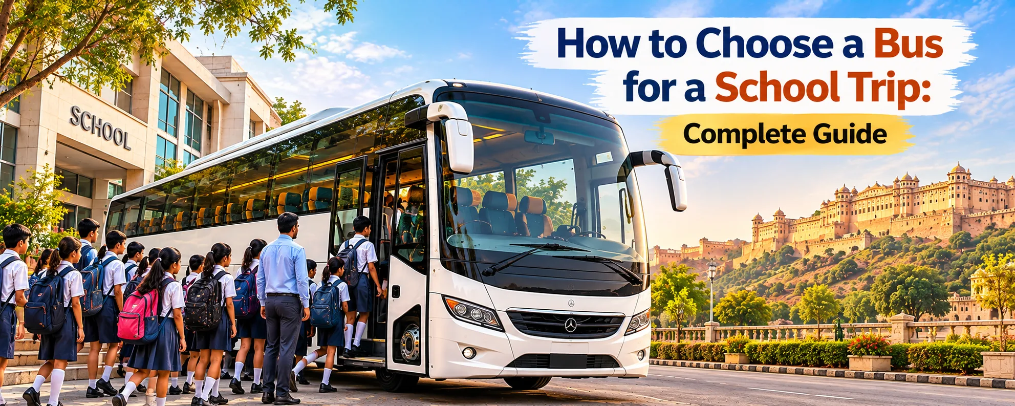 How to Choose a Bus for a School Educational Trip